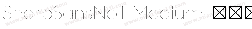 SharpSansNo1 Medium字体转换